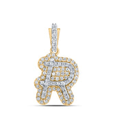 1/5CTW-DIA CN INITIAL "R" PENDANT